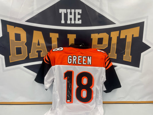 Aj Green Autographed White Custom Jersey