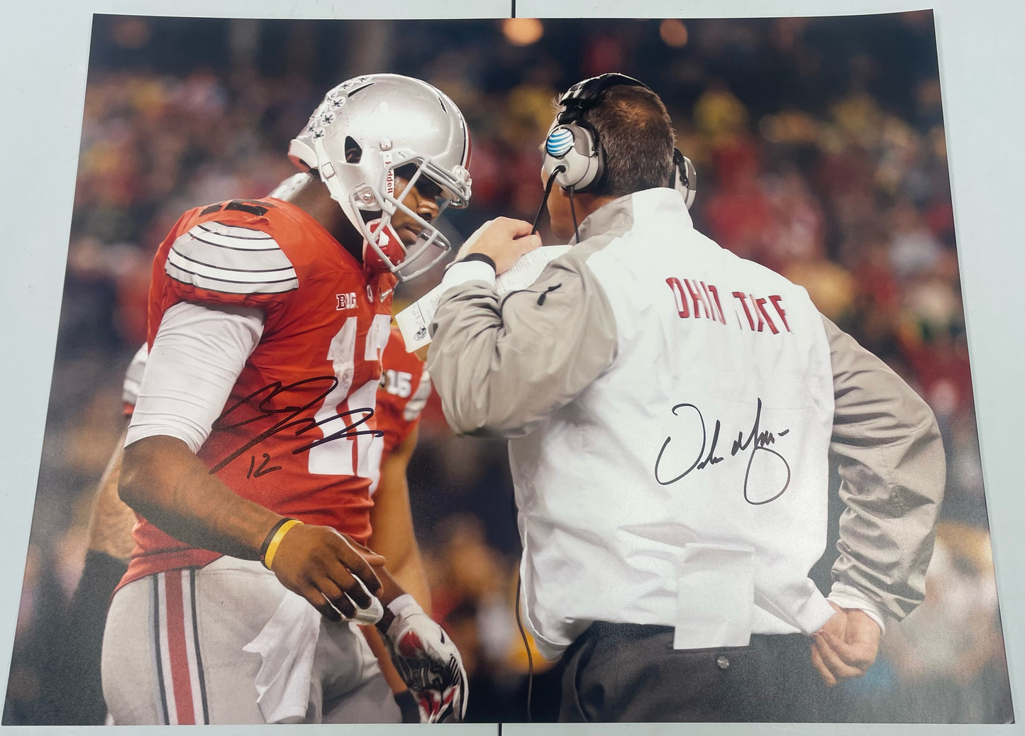 URBAN MEYER & CARDELL JONES DUAL AUTO 16X20